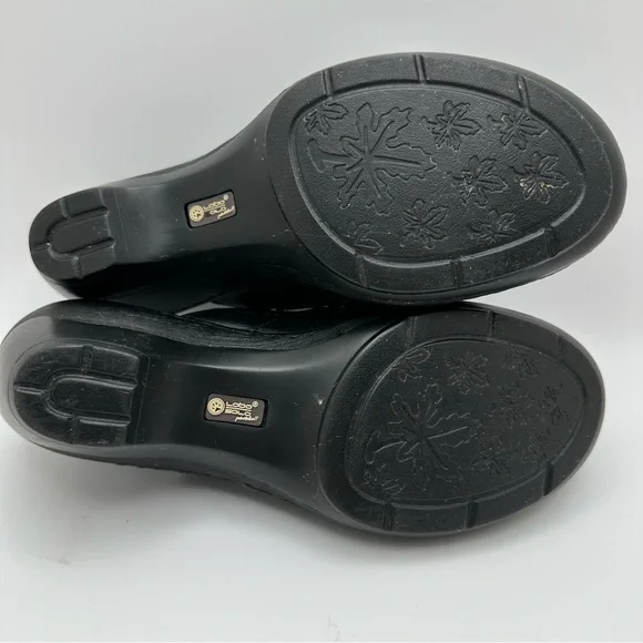 LOBO SOLO Asturias Black Clogs Mules Leather Sz 9M NIB - Picture 10 of 13